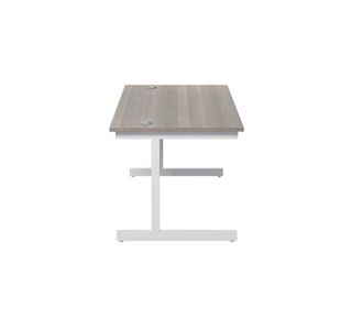 Jemini Single Rect Desk 1400 G/Oak