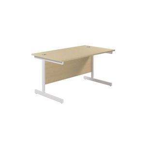 Jemini Single Rect Desk 1400 Maple