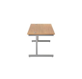 Jemini Single Rect Desk 1600 N/Oak