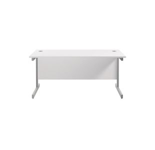 Jemini Single Rect Desk 1600 White