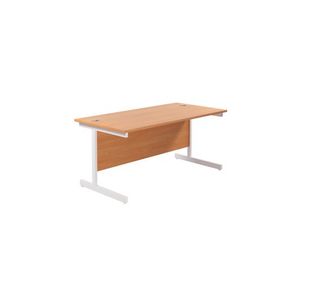 Jemini Single Rect Desk 1600 Beech