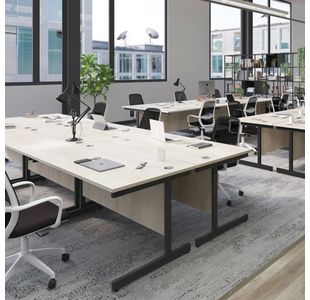 Jemini Single Rect Desk 1600 Beech