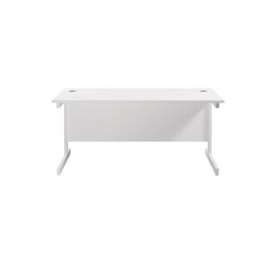 Jemini Single Rect Desk 1600 White