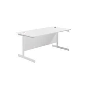 Jemini Single Rect Desk 1800 White