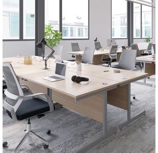 Jemini Rdl Lh Cantilever Desk Beech