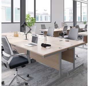 Jemini Rdl Lh Cantilever Desk Beech