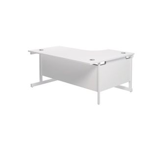 Jemini Rdl Lh Cantilever Desk White