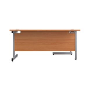 First Radial Lh Desk 1800 Beech/Slv