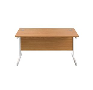 First Rect Desk 1200 Nova Oak/White