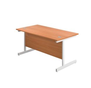 First Rect Desk 1400 Beech/White