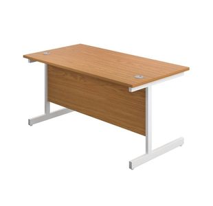 First Rect Desk 1400 Nova Oak/White