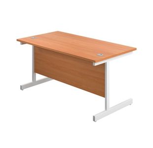 First Rect Desk 1600 Beech/White