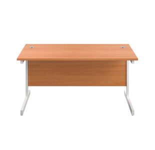 First Rect Desk 1800 Beech/White