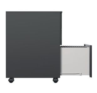 Jemini Slimline Pedestal Steel Black
