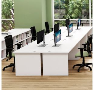 Jemini Rect Panel End Desk Beech
