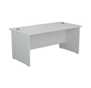 Jemini Rect Panel End Desk White