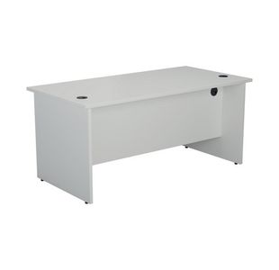 Jemini Rect Panel End Desk White