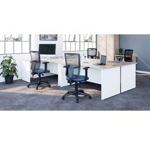 Jemini Rect Panel End Desk Beech