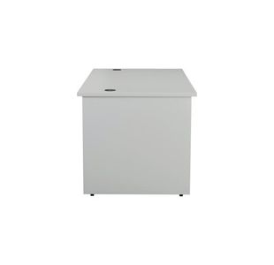 Jemini Rect Panel End Desk White
