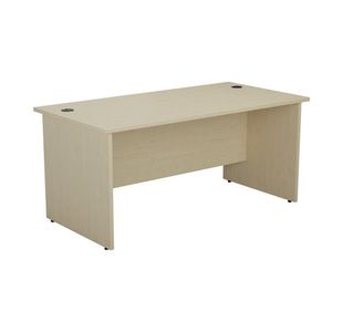 Jemini Rect Panel End Desk Maple