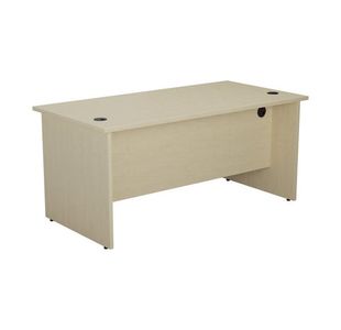 Jemini Rect Panel End Desk Maple