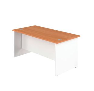 Jemini Rect Panel End Desk Beech/Wht