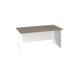 Jemini Rect Panel End Desk G/Oak/Wht