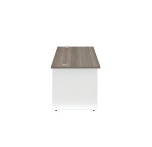 Jemini Rect Panel End Desk G/Oak/Wht