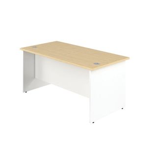 Jemini Rect Panel End Desk Mple/Wht