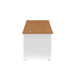 Jemini Rect Panel End Desk N/Oak/Wht