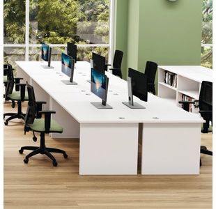 Jemini Rdl Lh Desk Panel White