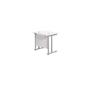 Jemini Double Upright Rect Desk Wht