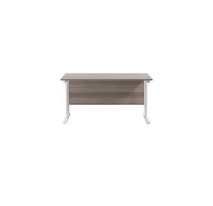 Jemini Rect Cant Desk 1200 G/Oak/Wht