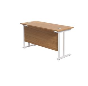 Jemini Rect Cant Desk 1200 N/Oak/Wht
