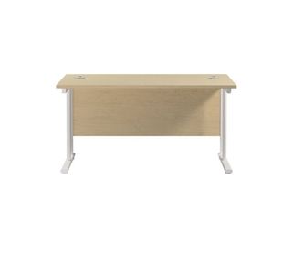 Jemini Rect Cant Desk 1200 Mple/Wht