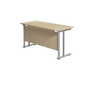 Jemini Rect Cant Desk 1400X600 Mple