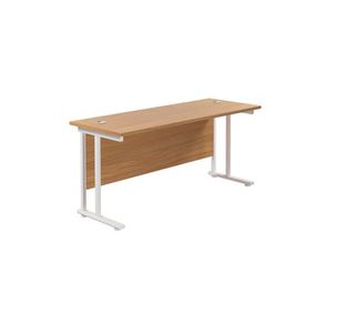 Jemini Rect Cant Desk 1600X600 N/Oak