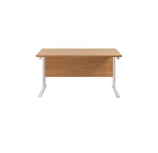 Jemini Rect Cant Desk 1200 N/Oak/Wht