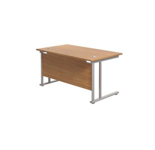 Jemini Rect Cant Desk 1400X800 N/Oak