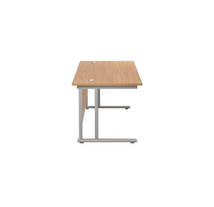 Jemini Rect Cant Desk 1400X800 N/Oak