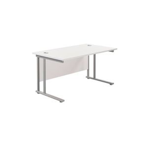 Jemini Rect Cant Desk 1400X800 Wht