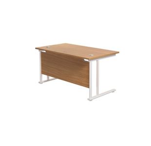 Jemini Rect Cant Desk 1400X800 N/Oak