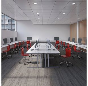 Jemini Rect Cant Desk 1600X800 N/Oak