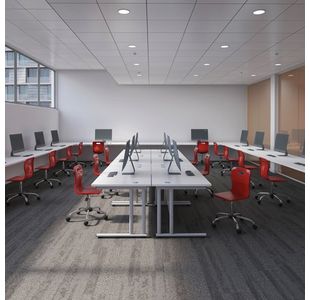 Jemini Rect Cant Desk 1800X800 Wht