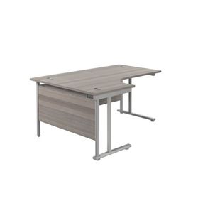 Jemini Rdl Lh Cantilever Desk G/Oak