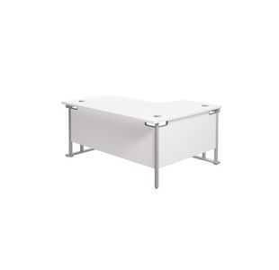 Jemini Rdl Lh Cant Desk 1600Mm White