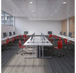 Jemini Rdl Lh Cantilever Desk N/Oak