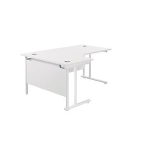 Jemini Rdl Lh Cantilever Desk White