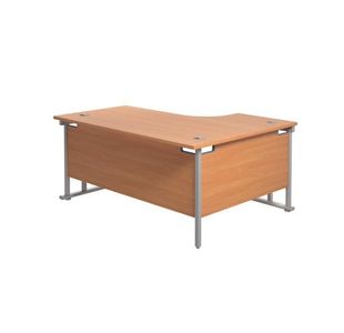 Jemini Rdl Lh Cantilever Desk Beech