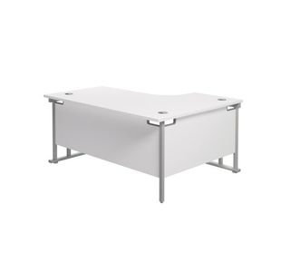Jemini Rdl Lh Cantilever Desk White